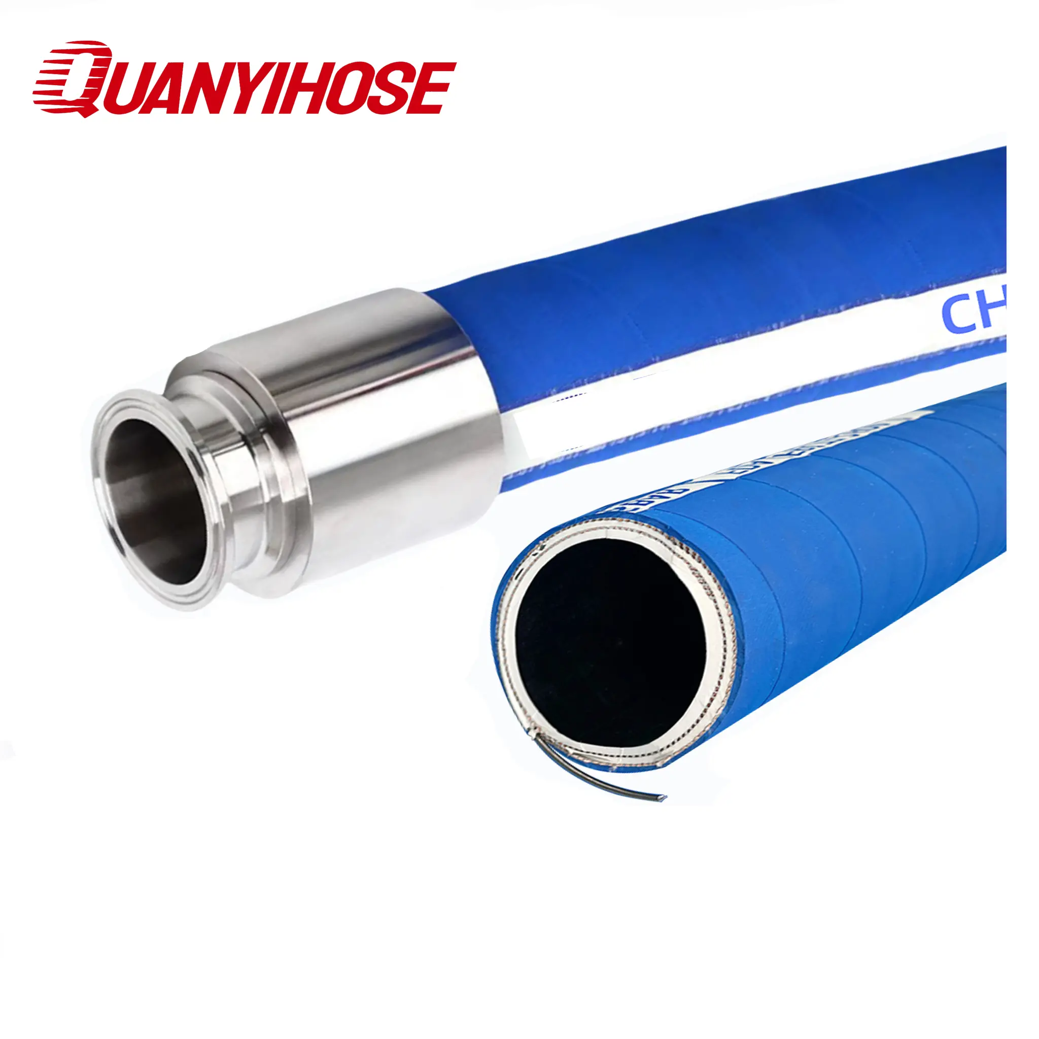 NBR Food Grade Suction and Discharge Rubber Hose (Oil Resistant / 10 Bar)