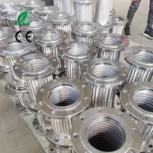 Flange Connected Metal Compensator With Inner PTFE Lining Anti Acid Alkali Corrosion Industrial Pipe Joint